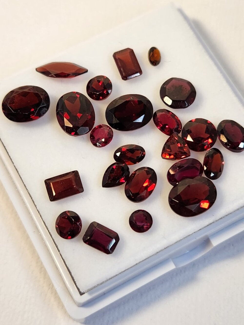 JTV Massasi Bordeaux Garnet Parcel 23.85 CTW Loose Gemstones Pairs!